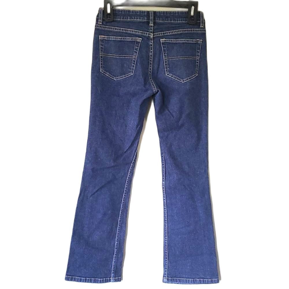Tommy Jeans Hipster Flare Jeans Womens 3/28 Dark Wash Blue Denim Y2K Low Rise